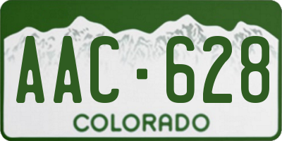 CO license plate AAC628