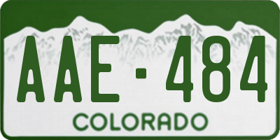 CO license plate AAE484