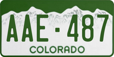 CO license plate AAE487