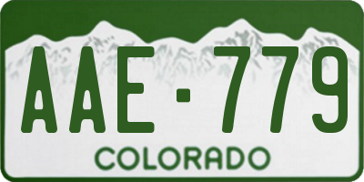 CO license plate AAE779