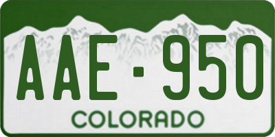 CO license plate AAE950