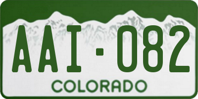 CO license plate AAI082