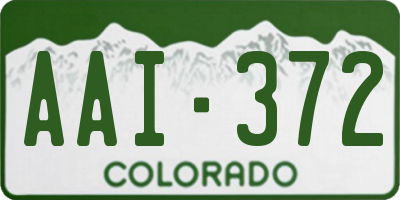 CO license plate AAI372
