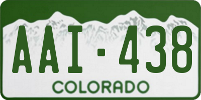 CO license plate AAI438