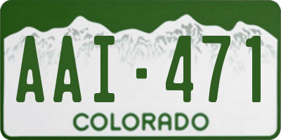CO license plate AAI471