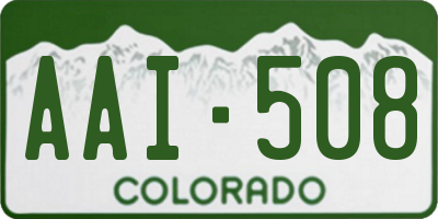 CO license plate AAI508