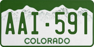 CO license plate AAI591