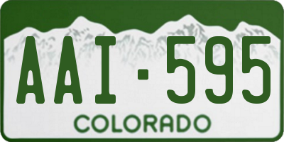 CO license plate AAI595