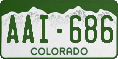 CO license plate AAI686