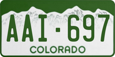 CO license plate AAI697