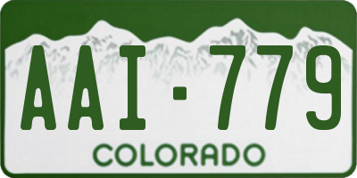 CO license plate AAI779