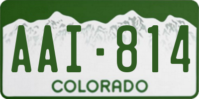 CO license plate AAI814