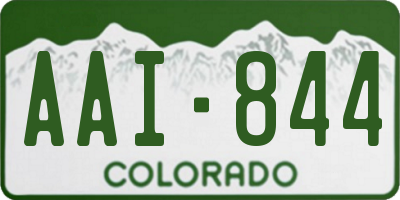 CO license plate AAI844