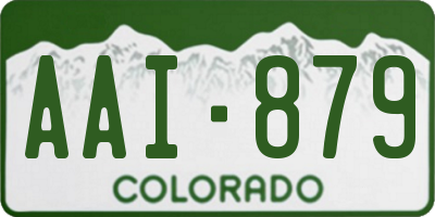 CO license plate AAI879