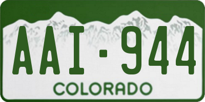 CO license plate AAI944