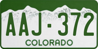 CO license plate AAJ372