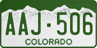 CO license plate AAJ506