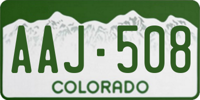 CO license plate AAJ508
