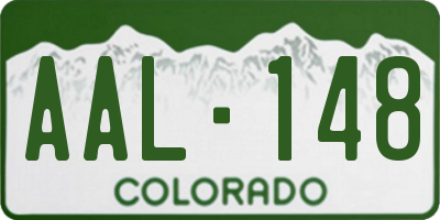 CO license plate AAL148