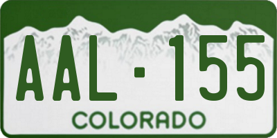 CO license plate AAL155