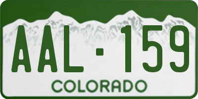 CO license plate AAL159