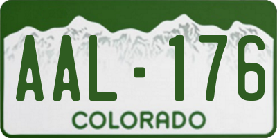 CO license plate AAL176