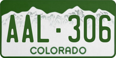 CO license plate AAL306