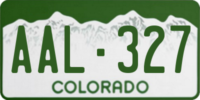 CO license plate AAL327