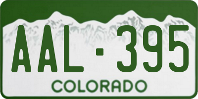 CO license plate AAL395