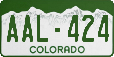 CO license plate AAL424