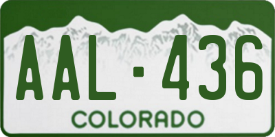 CO license plate AAL436