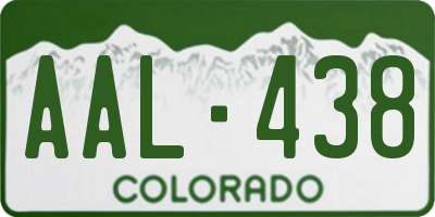 CO license plate AAL438