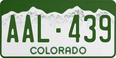 CO license plate AAL439