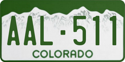 CO license plate AAL511
