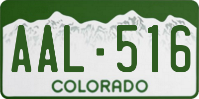 CO license plate AAL516