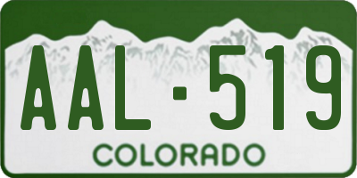 CO license plate AAL519