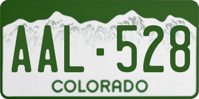 CO license plate AAL528