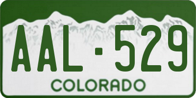 CO license plate AAL529
