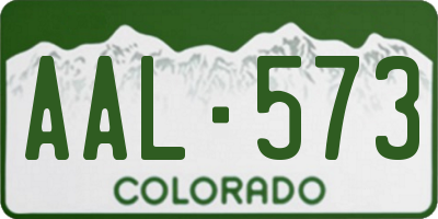 CO license plate AAL573