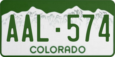 CO license plate AAL574