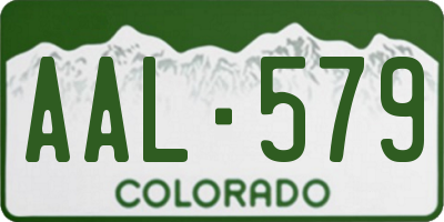 CO license plate AAL579