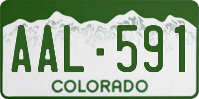CO license plate AAL591