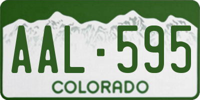 CO license plate AAL595