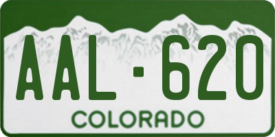 CO license plate AAL620