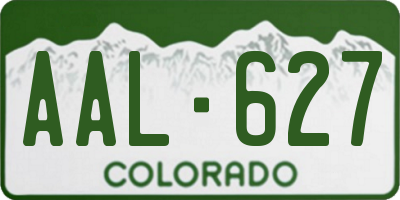 CO license plate AAL627