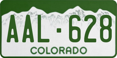 CO license plate AAL628