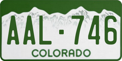 CO license plate AAL746