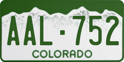 CO license plate AAL752