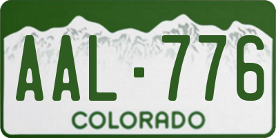 CO license plate AAL776