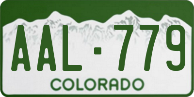 CO license plate AAL779